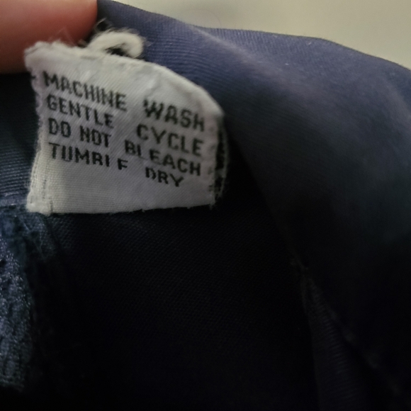 Vintage blue mens L/XL lightweight windbreaker rain bomber jacket - Picture 5 of 10